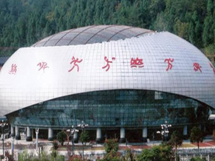 怀柔体育中心球形网架加工安装